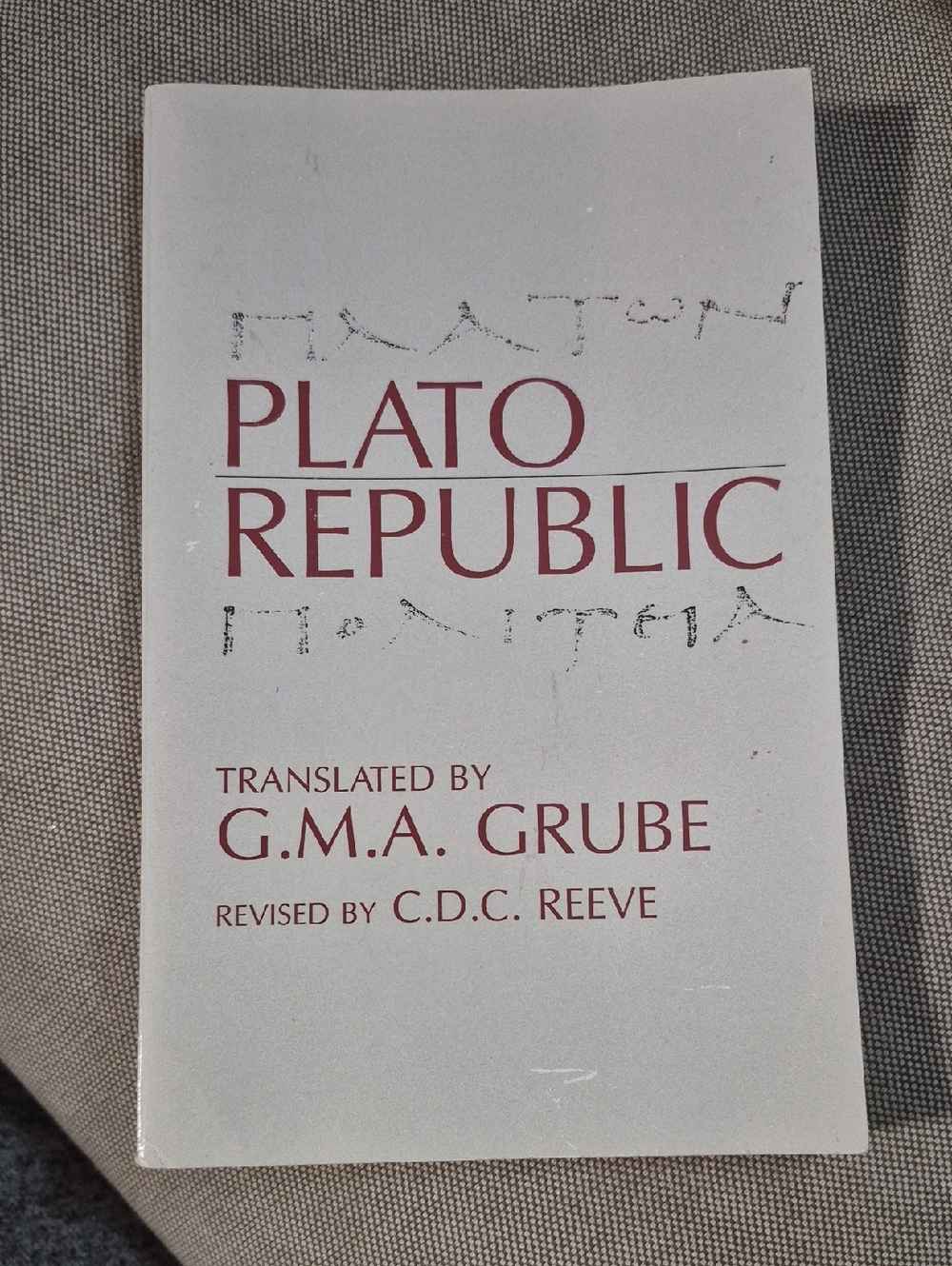 Plato Republic Paperback - Gray Cover